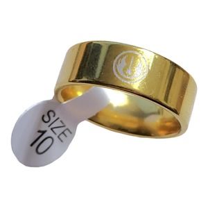 Star Wars Gold-Tone Comfort Fit Resistance Band Ring Size 10